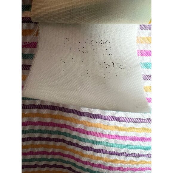 Boca Bay Button Up Shirt Blouse Short Sleeve Seersucker Pink Stripe Women’s - Picture 3 of 10